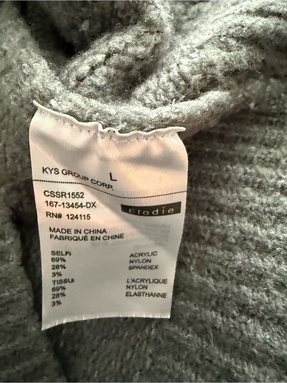 Elodie Grey Long Button Cardigan - Picture 4 of 5